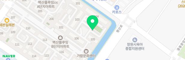 원풍벽산아파트(B단지) 114동 앞 놀이터 지도 이미지
