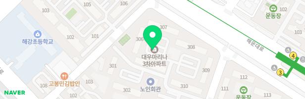 대우마리나3차아파트(302동) 지도 이미지