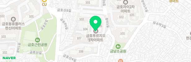 금호1차푸르지오 107동 앞놀이터 지도 이미지