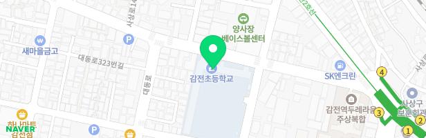 감전초등학교 어린이놀이시설 지도 이미지