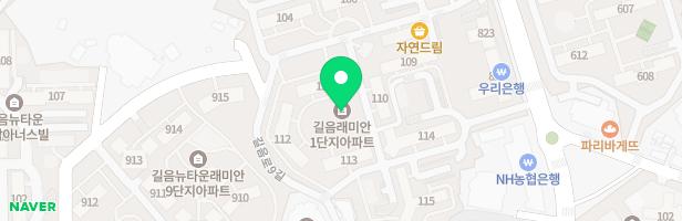 [길음동]삼성래미안(길음뉴타운1단지) 102동 지도 이미지