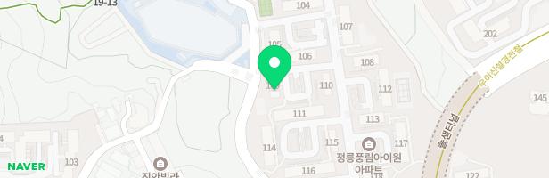 정릉풍림109동뒤놀이터 지도 이미지