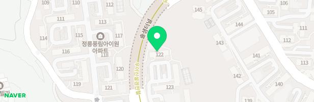 정릉풍림122동뒤놀이터 지도 이미지