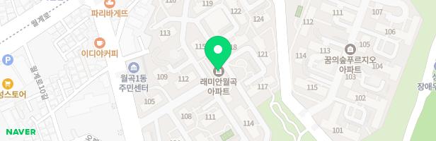 래미안월곡아파트 102동놀이터 지도 이미지