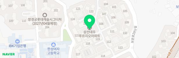 삼선푸르지오아파트124동놀이터1 지도 이미지