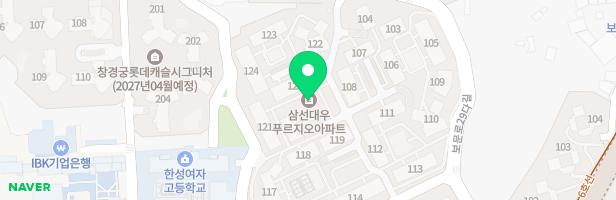 삼선푸르지오아파트106동놀이터1 지도 이미지