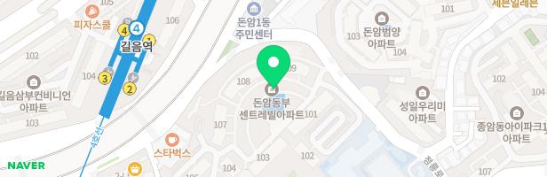 [돈암동]동부센트레빌 107동 지도 이미지