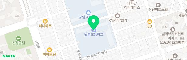 월봉초등학교 지도 이미지