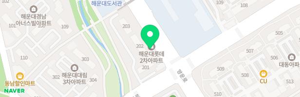 해운대롯데2차아파트 지도 이미지