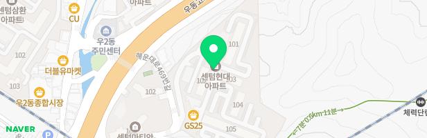 센텀현대아파트 지도 이미지