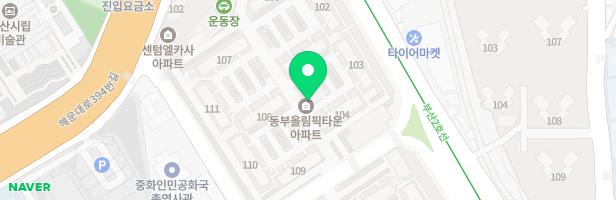 동부올림픽타운 104동 앞 놀이터 지도 이미지