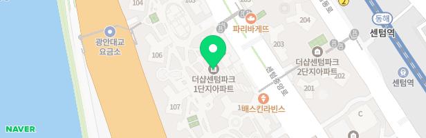 센텀파크1단지 110동 옆 놀이터 지도 이미지