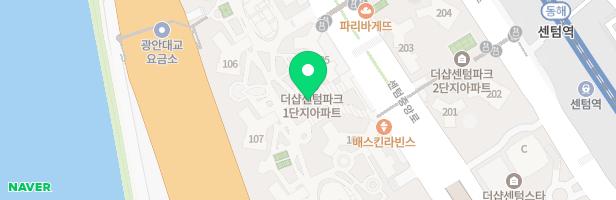 센텀파크1단지 111동 옆 놀이터 지도 이미지