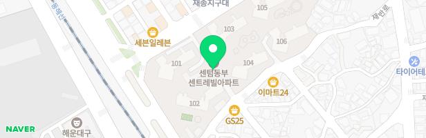 센텀동부센트레빌아파트 106동 놀이터 지도 이미지