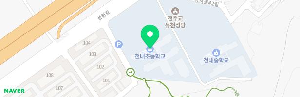 대구천내초등학교 운동장 놀이터 지도 이미지