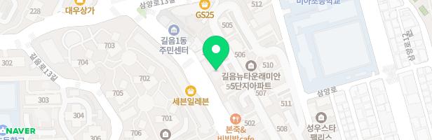 [길음동]삼성래미안(길음뉴타운5단지)503동 지도 이미지
