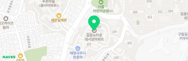 [정릉동]태영아파트 106동 지도 이미지