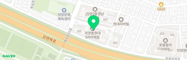 자양현대5차아파트 놀이터 지도 이미지