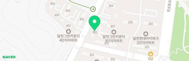 달천그린카운티3단지 302동놀이터 지도 이미지