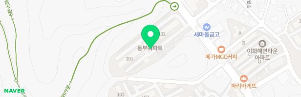 초당동부아파트 지도 이미지
