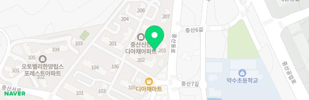 중산디아채 아파트 104동 놀이터 지도 이미지
