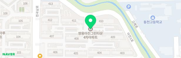 쌍용아진4차아파트 412동놀이터 지도 이미지