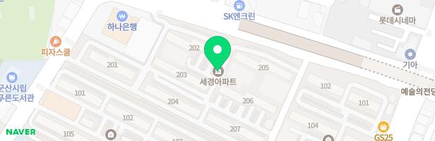나운세경아파트 206동앞 지도 이미지
