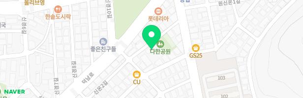 온산어린이집 옥외놀이터 지도 이미지