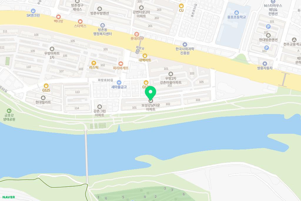 보성강남타운 지도 이미지