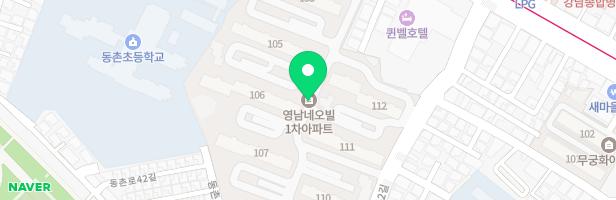 영남네오빌1차 108동 어린이 놀이터 지도 이미지