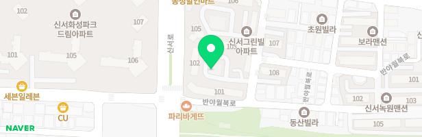 신서그린빌아파트 101동 놀이터 지도 이미지