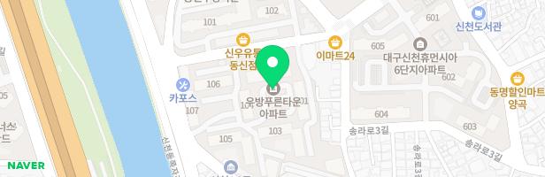 우방푸른타운(105동) 지도 이미지