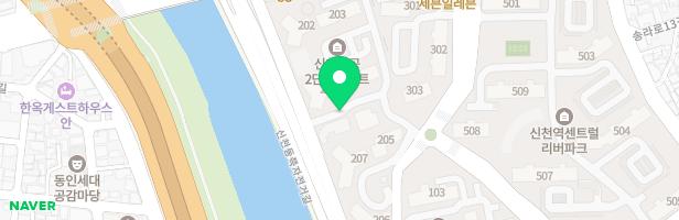 신천주공2단지 관리동 옆 놀이터 지도 이미지