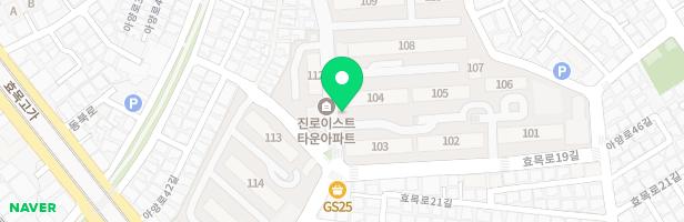 진로이스트타운 114동 놀이터 지도 이미지