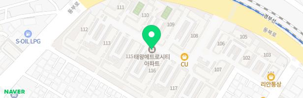 태왕메트로시티아파트(111동 앞) 지도 이미지