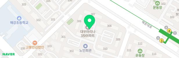대우마리나3차아파트(308동) 어린이놀이터 지도 이미지