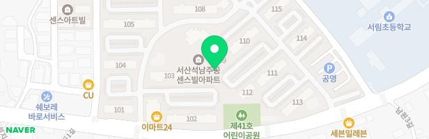 서산센스빌아파트 제2어린이놀이터 지도 이미지