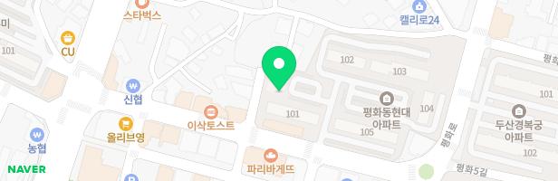 전주평화현대아파트 관리동옆놀이터 지도 이미지