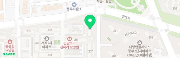 풍무 서해아파트 205동 앞 놀이시설 지도 이미지