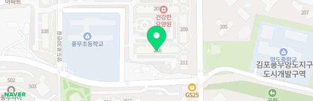 풍무 서해아파트 210동 앞 놀이시설 지도 이미지