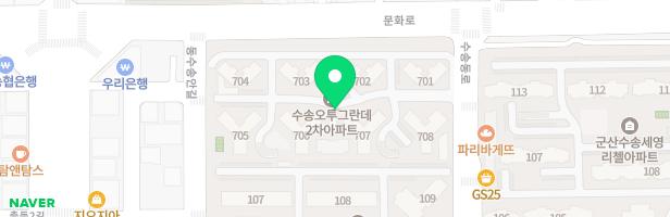 수송2차오투그란데 702동앞놀이터 지도 이미지