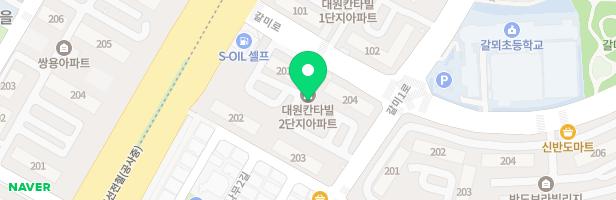 대원칸타빌아파트 2단지 놀이터 지도 이미지