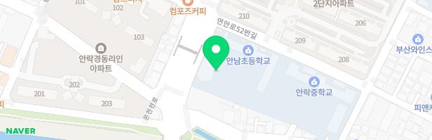 안남초등학교 어린이놀이시설 지도 이미지