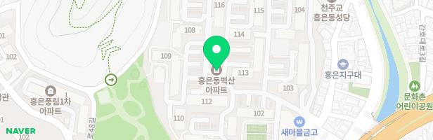 홍은벽산아파트 106동 앞 어린이놀이터 지도 이미지