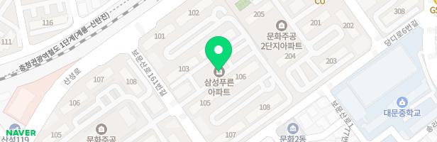 삼성푸른아파트 105동앞 어린이놀이시설 지도 이미지