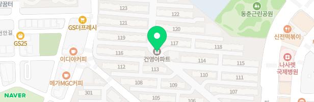 연수건영아파트 104동 놀이터 지도 이미지