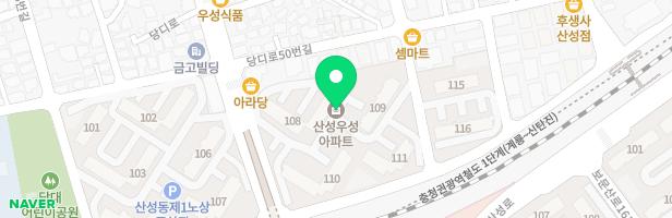산성우성아파트 관리사무소옆 어린이놀이시설 지도 이미지