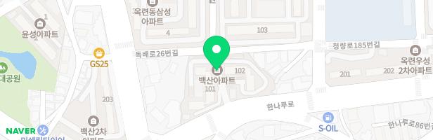 옥련백산1차아파트 어린이놀이터 지도 이미지