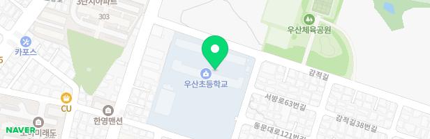 광주우산초등학교 어린이놀이시설 지도 이미지