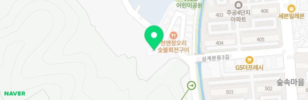숲속유치원 어린이놀이시설 지도 이미지